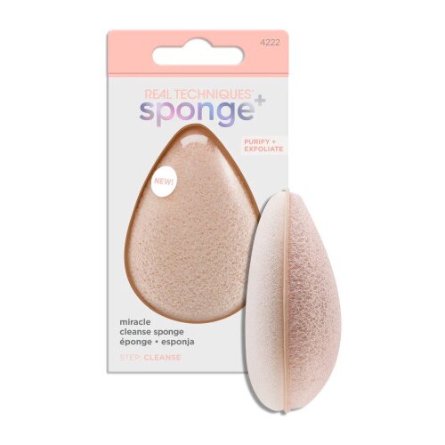 Real Techniques gobica za či&amp;scaron;čenje obraza - Miracle Cleansing Sponge + Slike