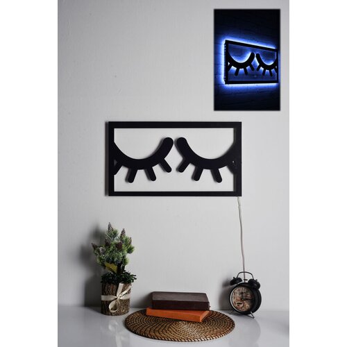 Wallity zidna led dekoracija sleepy eyes, 40 x 51 x 3 cm, 16.8 w, plava Cene