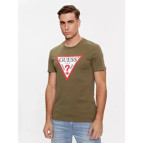 Guess Majica Logo M2YI71 I3Z14 Zelena Slim Fit