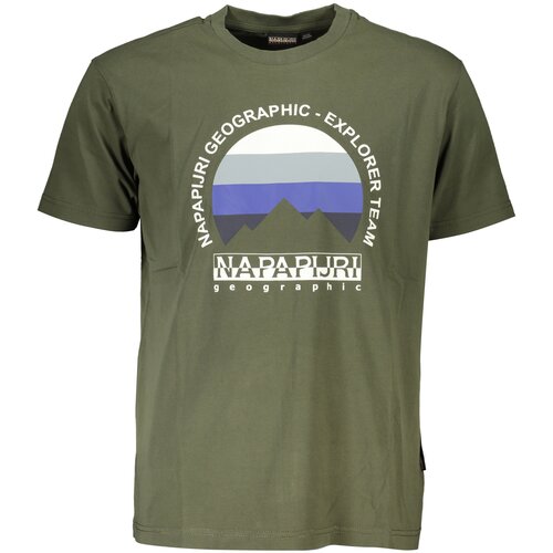 Napapijri GREEN MEN&amp;amp;#39;S SHORT SLEEVE T-SHIRT Slike
