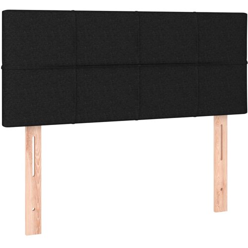  box spring s madracem LED crni 120 x 190 cm od tkanine Slike