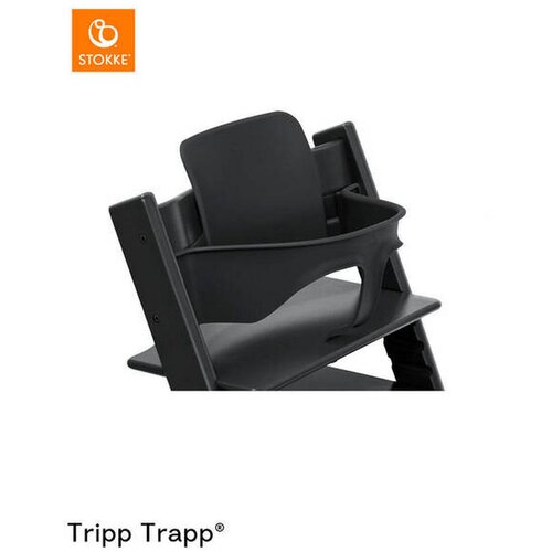 Stokke stol za hranjenje Tripp Trapp set 3v1 black/black 685400- pladenj Cene