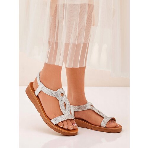 Resti Royal Fashion Women's Sandals with Decorative Ava Shine Straps Cene
