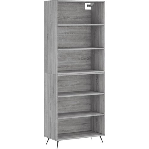 Maison Chic Visoka Komoda - Predalnik siva sonoma 69,5x32,5x180 cm inženirski les, (21722599) Slike