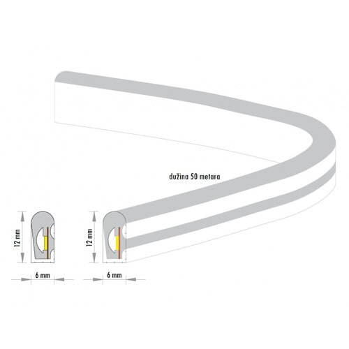  led neon flex KL-3535-96-RGB 12V IP65 (50met,10W/met) Cene