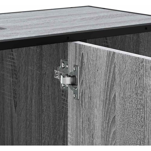  Kupaonski ormarić za umivaonik boja hrasta 80x33x60 cm drveni Siva Slike