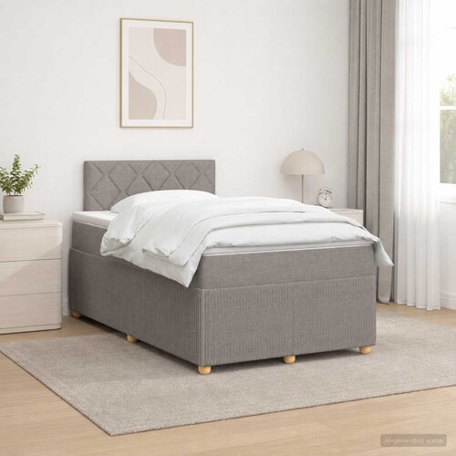  Boxspring krevet s madracem Sivosmeđa 120 x 200 cm Tkanina Cene