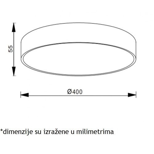 Vesta 349 plafonska svetiljka 30W 3000/4000K bela Cene