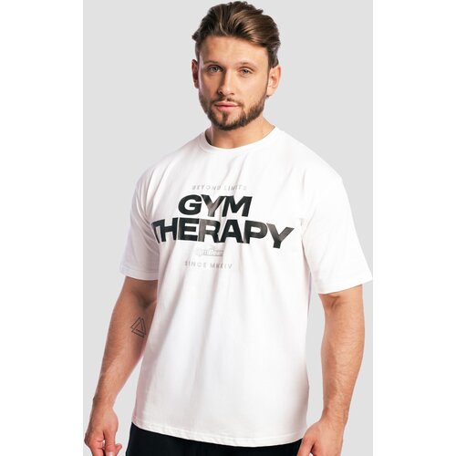 GymBeam mu&amp;scaron;ka majica gym therapy white 112021 Slike