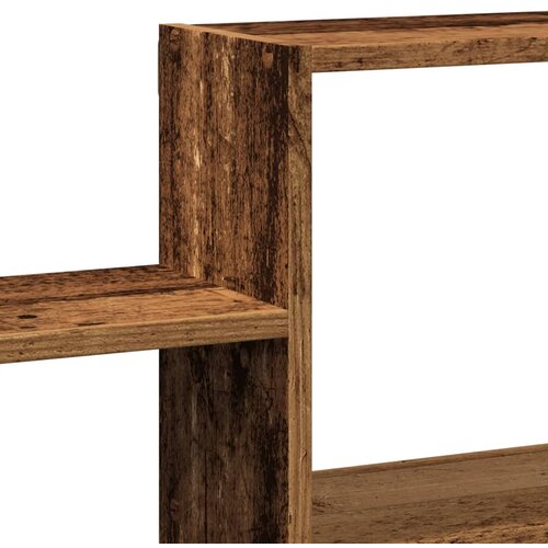  Zidna polica boja staro drvo 96x18x60 cm konstruirano drvo Slike