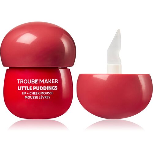 Trouble Maker Little Pudding Lip + Cheek Mousse večnamensko ličilo za ustnice in lica odtenek Mimi Rose Pink 5 g Cene
