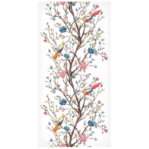  Tapeta - Birds on a Flowering Twig 50x1000 Vodootporna Slike