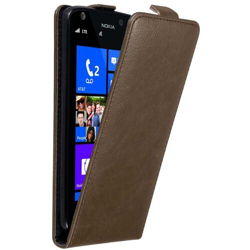 Cadorabo Ohi&scaron;je, združljivo z Nokia Lumia 925 v kava rjava - Za&scaron;čitni ovitek v obliki flipa z magnetnim zapiranjem, (20562455) Cene