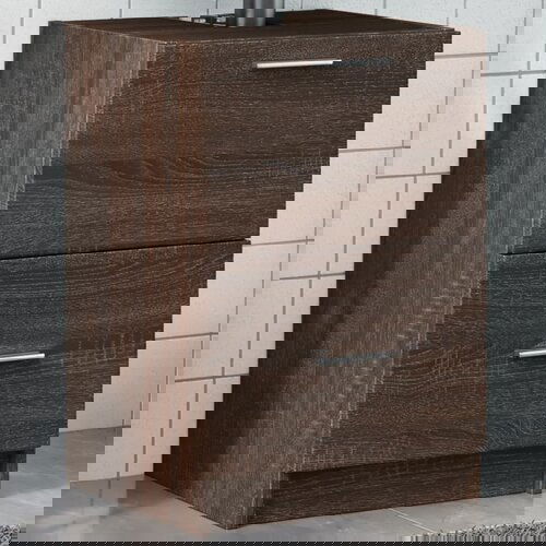 vidaXL Omarica za umivalnik rjavi hrast 40x37x59 cm inženirski les Cene