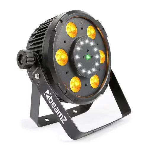 Beamz BX100 PAR, LED reflektor, 6x6 W, 4-v-1-RGBW-LED luči, 12x Storbe LED luči, RG laser