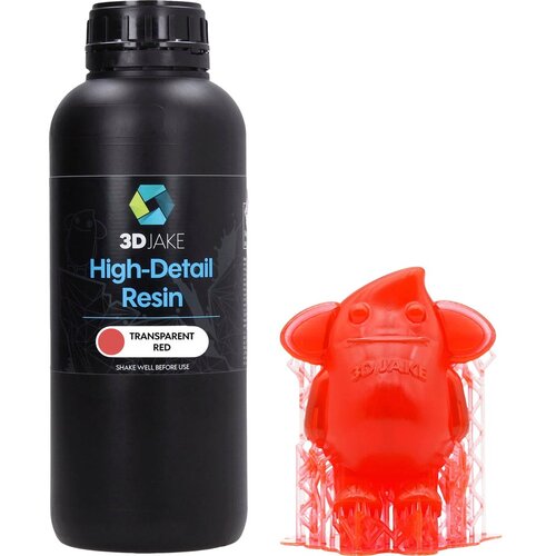 3DJAKE Resin 8K High-Detail transparentno rdeča - 1.000 g Cene