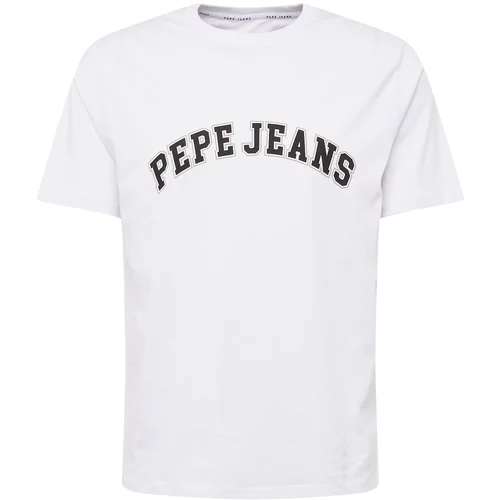 PepeJeans Majica 'CLEMENT' črna / bela