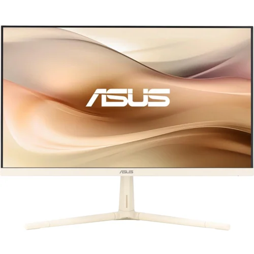 Asus VU249CFE-M Eye Care Gaming Monitor - 24" (23.8" viewable), FHD (1920 x 1080), IPS, 100 Hz, IPS, Adaptive-Sync, USB Type-C port with 15-watt Power Delivery, Green sustainability, DisplayWidget Center, EyeCare Plus technology, Color Oat Milk - 90LM09JM