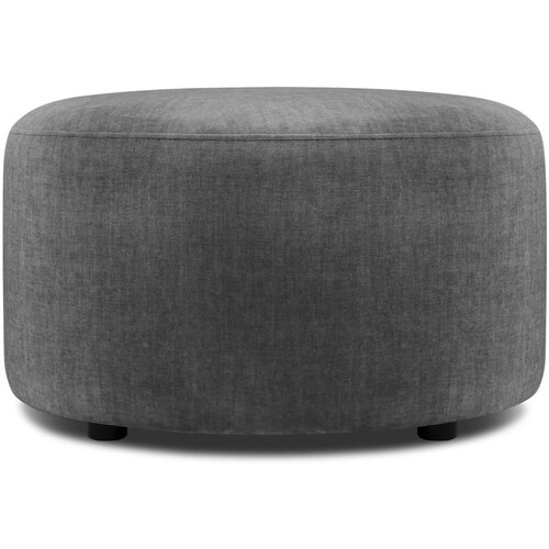 Mazzini Sofas Siv žametni puf Debbie, ø 68 cm Cene