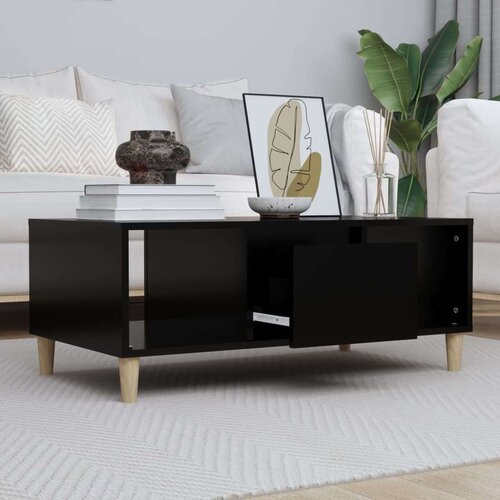 Stolić za kavu crni 90 x 50 x 36 5 cm od konstruiranog drva Cijene