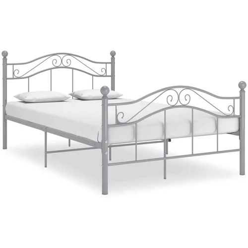 Okvir za krevet sivi metalni 120 x 200 cm