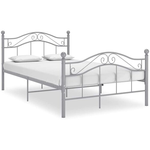  Za krevet sivi metalni 120 x 200 cm Slike