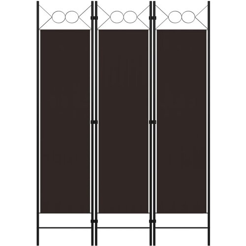 Sobna pregrada s 3 panela smeđa 120 x 180 cm Cene