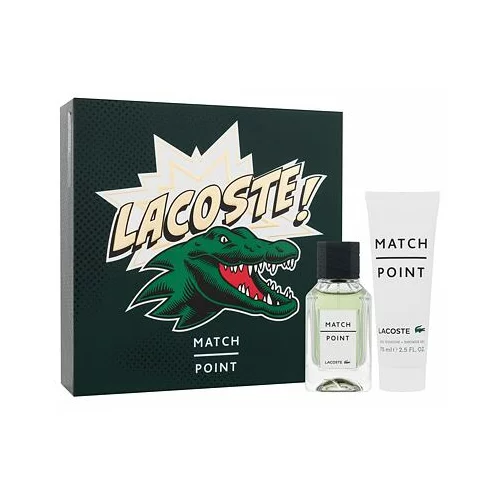 Lacoste match Point darovni set toaletna voda 50 ml + gel za tuširanje 75 ml za muškarce