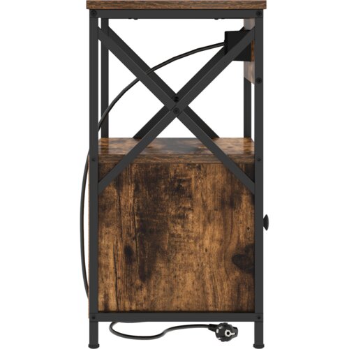 VidaXL Noćni Ormari s ladicama 2 pcs Dimljeni hrast 40 x 31 x 60 cm Slike
