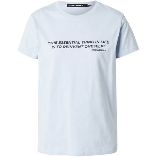 Karl Lagerfeld Majica pastelno modra / črna Slike