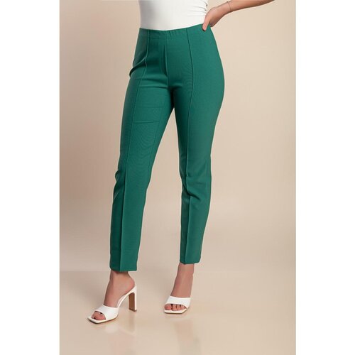 Fenzy Plus Size Oprijete Hlače, Zelene Cene