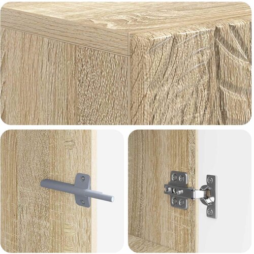 Kabinetska WC DELFT Hrast sonoma 66 x 25,5 x 190 cm Slike