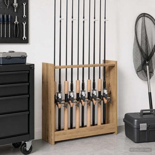  Stalak za bilijarske cueve Konstruirano drvo 60 x 20 x 57 cm Slike