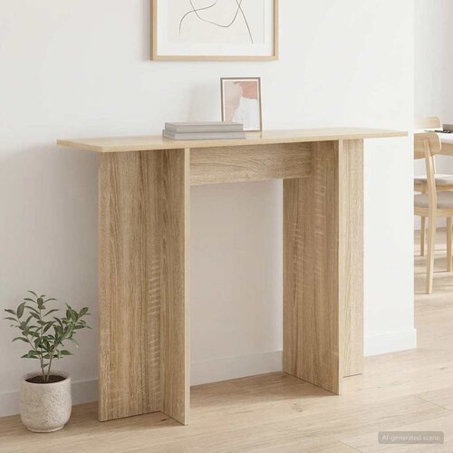  Konzolni stol Hrast sonoma 100 x 30 x 75 cm Konstruirano drvo Cijene