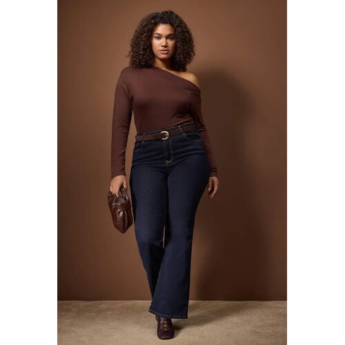 Trendyol Ženska bluza TBBSS24AF00037, Braon Slike
