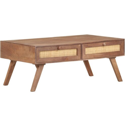 The Living Store Klubska mizica 100x60x40 cm trden mangov les - Klubska Mizica, (21574896) Slike
