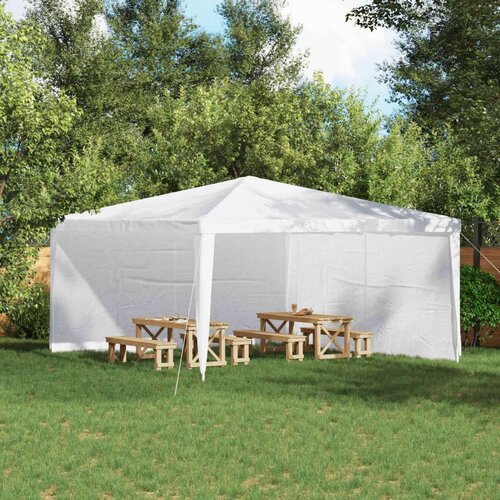  Zid &scaron;atora za zabavu 2 pcs Bijela 400 x 195 cm PE i čelik Cijene