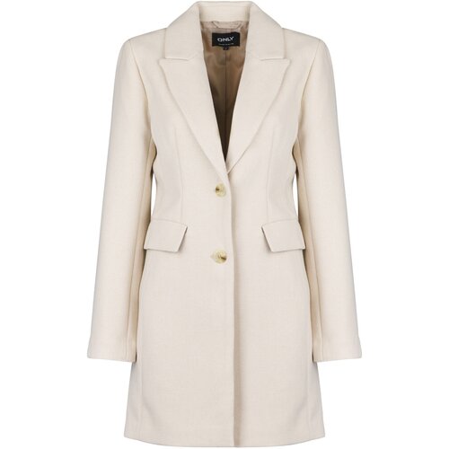 Only Pla&amp;scaron;či ONLMICOL FITTED COAT Bela Slike