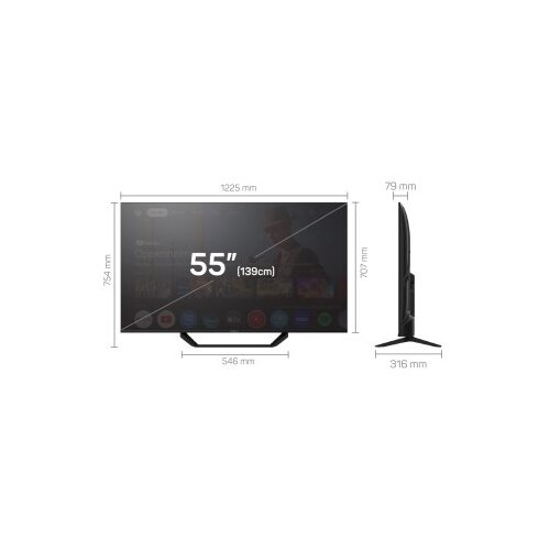Tesla TV 55E655BUS Google TV 4K Ultra HD, DVB-T/T2/C/S/S2 Slike
