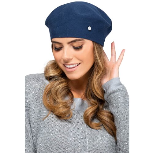 Kamea Woman's Beret K.19.071.13 Navy Blue Slike