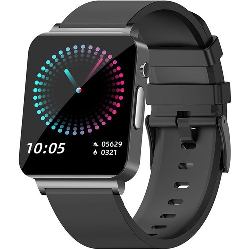 INF Pametna ura z EKG, pulzom, kisikom v krvi, monitorjem spanja Black, (21236388) Cene