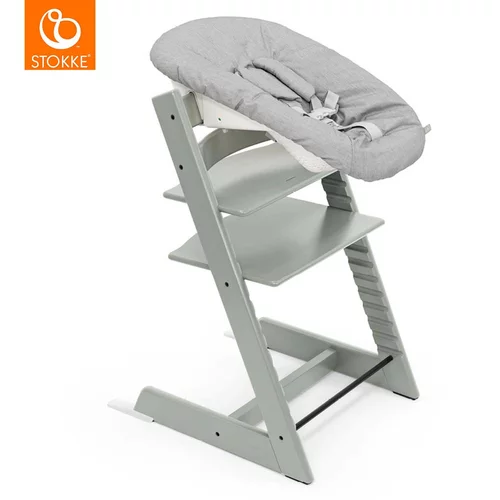 Stokke otroški stolček tripp trapp® glacier green + vstavek za novorojenčka tripp trapp® grey