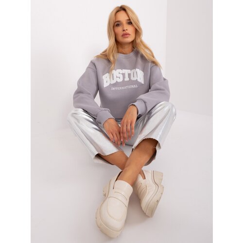 My Red Lips Sweatshirt-EM-BL-617-8.10-white-grey Cene