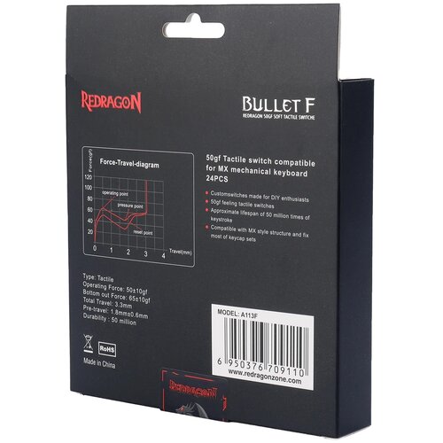 Redragon KEYBOARD SWITCH - BULLET-F A113 24pcs Cene