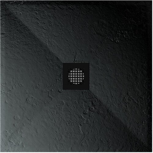 Astral Lithos Tuš kada 80x80 - Liveni mermer crna Cene