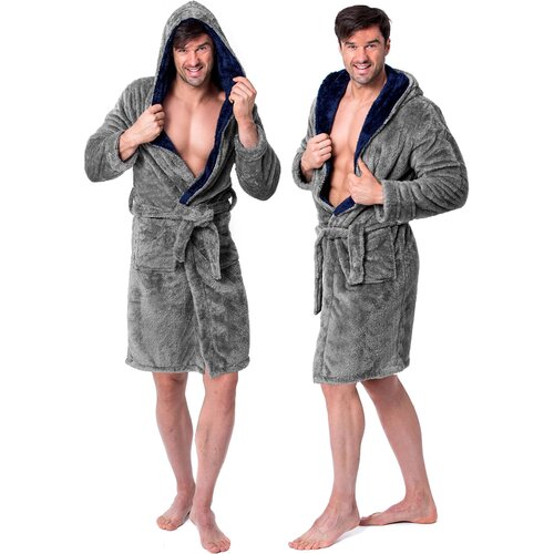Tutumi Moški kopalni plašč Jordan Grey Navy M Cene
