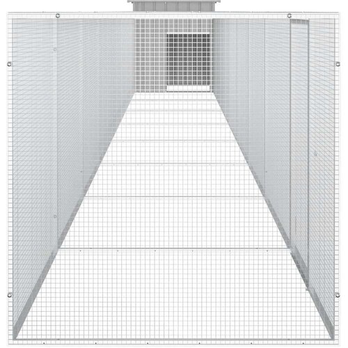vidaXL Kavez za kokoši sivi 900x91x100 cm od pocinčanog čelika Cijene