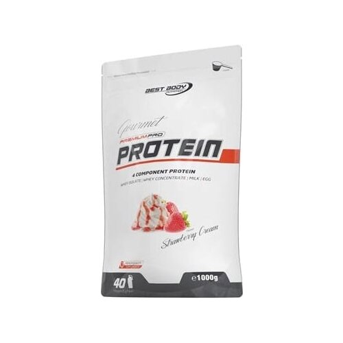 Best Body Nutrition Gourmet Premium Pro Protein 1 kg - Strawberry Cream Cene