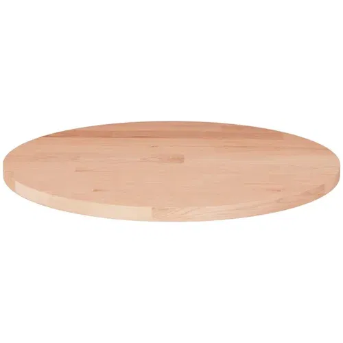 vidaXL Okrogla mizna plošča Ø40x1,5 cm neobdelana trdna hrastovina
