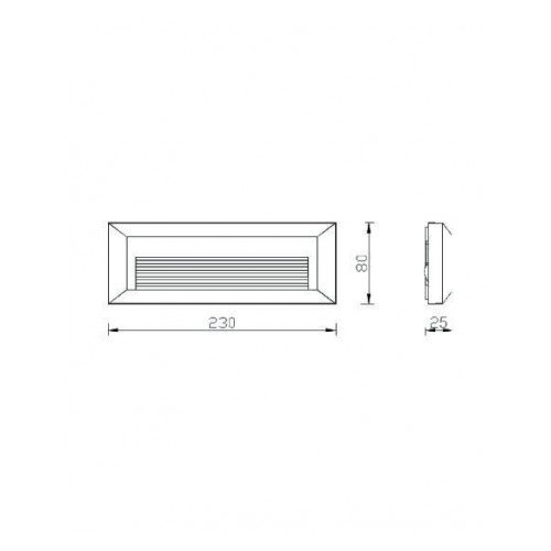 Bb Link led svetiljka JM-8002 zidna 2W 4200K bela Slike